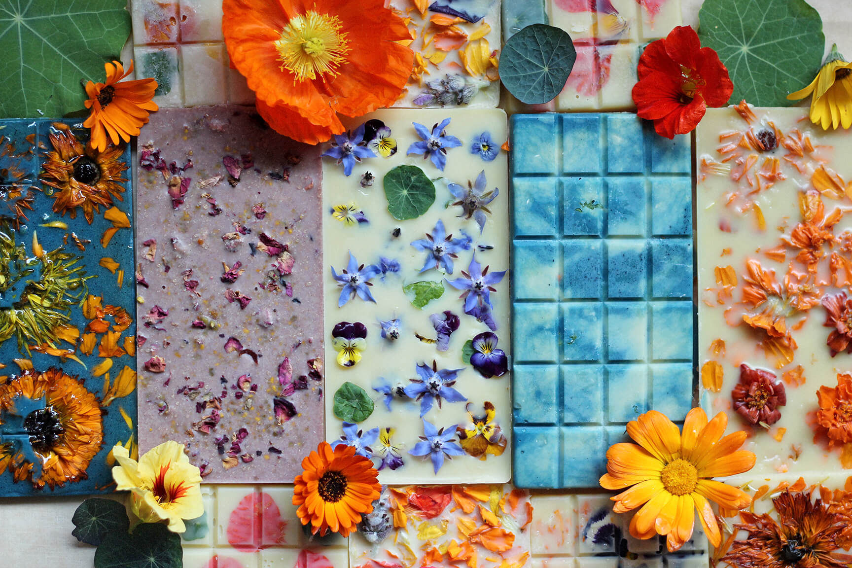Beautifying Floral-Infused Chocolates