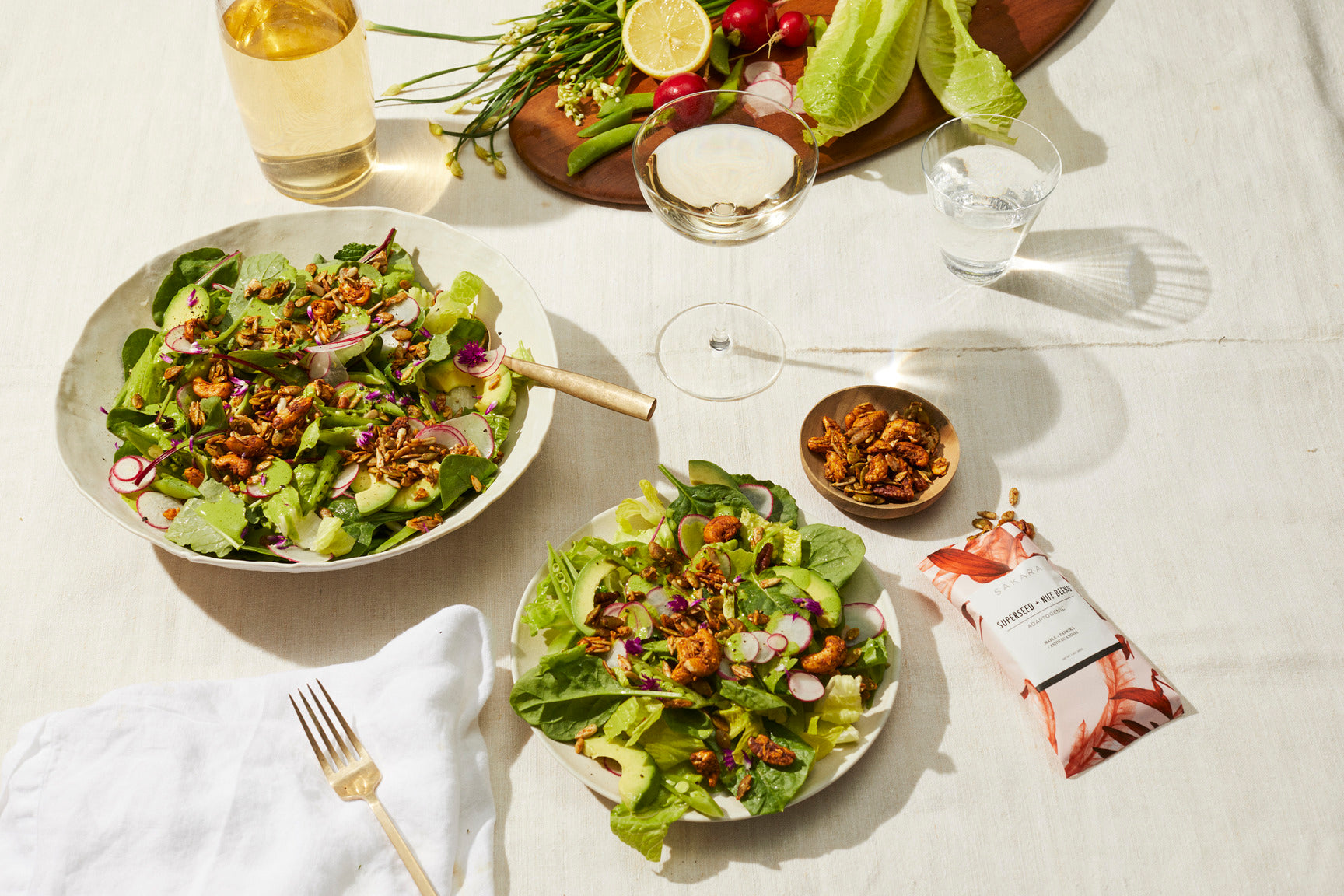 Herby Salad with Paprika + Tahini Ranch
