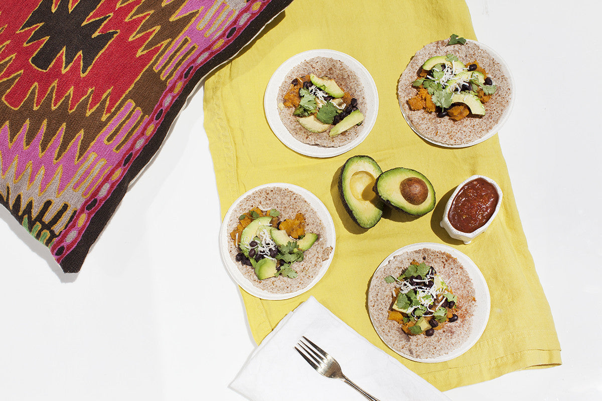 Make This Now: Pulled Butternut Squash Tacos with Black Beans