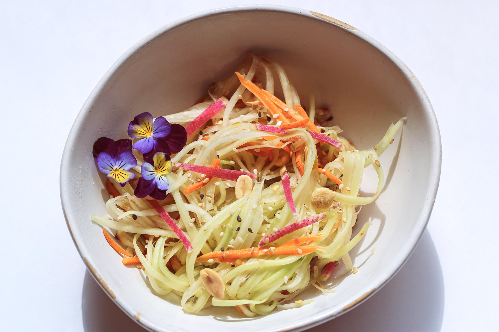 Plant-Based Som Tum (Green Papaya Salad)
