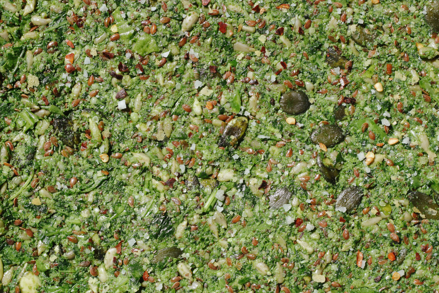 Spicy Green Protein Seed Crackers