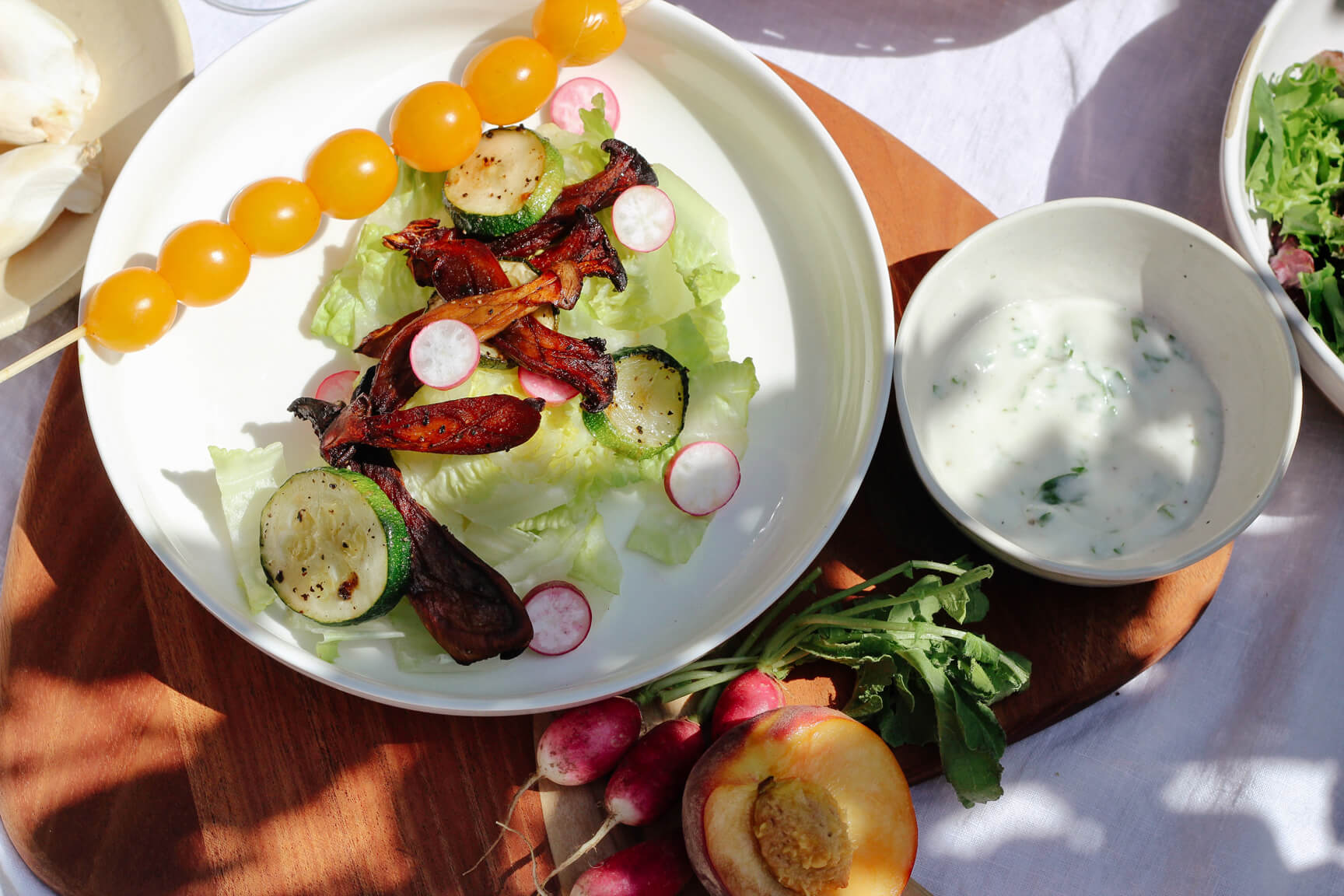 Grilled Vegetable Salad with Bright Herb Dressing