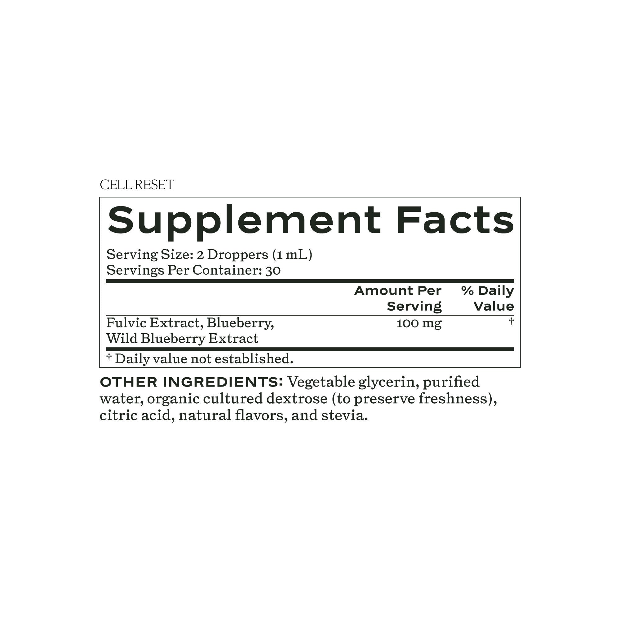 Cell Reset - Cell Reset